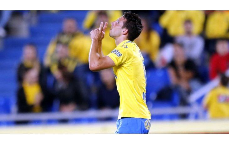 Calleri le dio un triunfo vital a Las Palmas. (Foto Prensa Unión Deportiva Las Palmas).