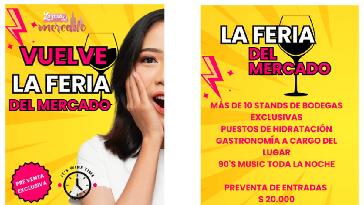 By the hand of Guadalupe Pazos, La Feria del Mercado returns, with a selection of boutique wines
