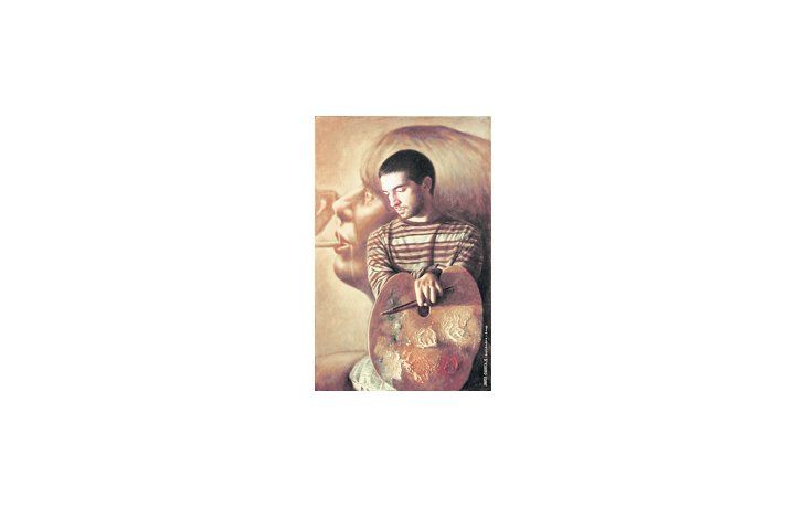 Autorretrato de Javier Carricajo. El suyo es el realismo que hoy atraviesa el campo de las artes, con una versatilidad que impide definirlo de modo terminante.