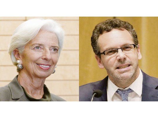 Christine Lagarde y Guido Sandleris