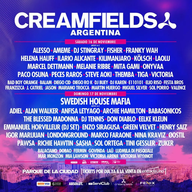 Creamfields Argentina 2024: everything you need to know about the electronic music festival