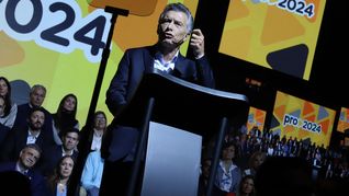 Mauricio Macri, durante su intervención en el acto partidario del PRO.