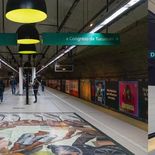 Vista de la restaurada estación de subte Plaza Italia. Vista de la restaurada estación de subte Plaza Italia.