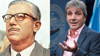 Adalbert Krieger Vasena (1966-1969) y Luis Caputo (2015-2018 y 2023 hasta actualidad), ministros de Economía argentinos.