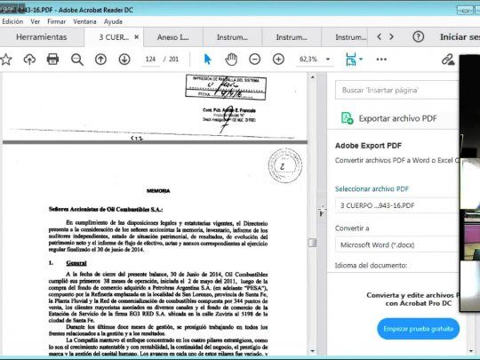 Una nueva audiencia virtual vía Zoom.