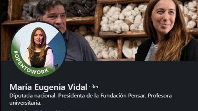 La diputada PRO, María Eugenia Vidal, termina su mandato el 10 de diciembre.