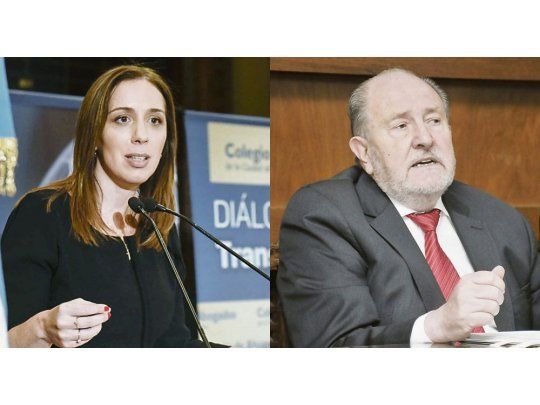María Eugenia Vidal y Carlos Verna.