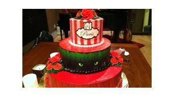 La torta de cumpleaños de Paris Hilton.