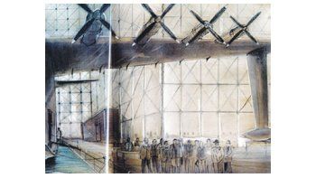 El MoMA abrió ayer una exposición enteramente dedicada a las escenografías para cine de Dante Ferretti. Arriba, la de “Aviador”, uno de los varios films que unieron al oscarizado artista italiano con Martin Scorsese,