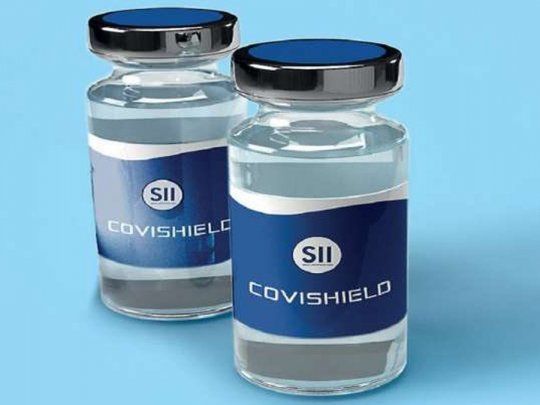Las vacunas Covishield de la India que llegaron son parte de un total de 1.160.000 dosis que el Estado compró al Instituto Serum de India.