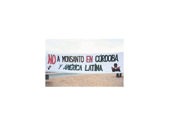 Los ambientalistas que bloquean el acceso a la planta de Córdoba recibieron el apoyo de activistas de todo el país.