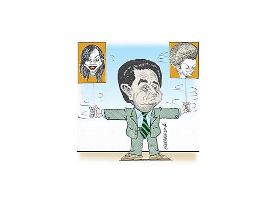 Cristina de Kirchner, Eduardo Duhalde yMaría Estela Martínez de Perón.