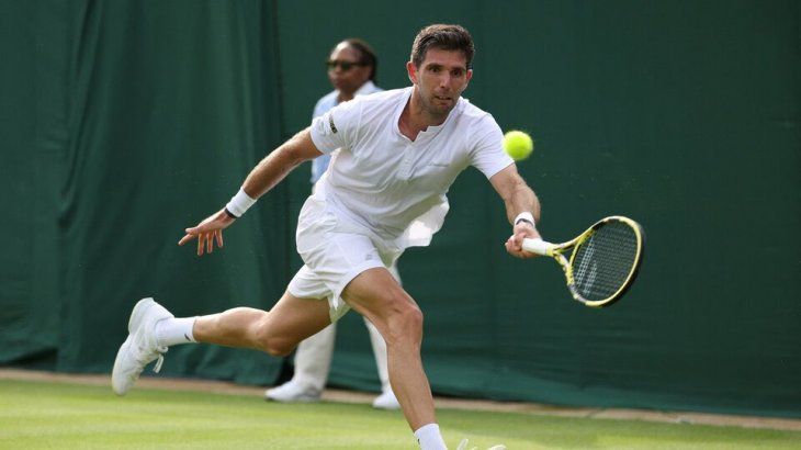 Pronto adiós. Federico Delbonis fue uno de los tres argentinos que se despidieron en el debut de Wimbledon.