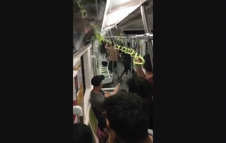 Vendedores ambulantes se agarraron a cuchillazos en la línea C de subte