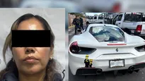La funcionaria que falsificaba placas y la Ferrari que destapó el escándalo.