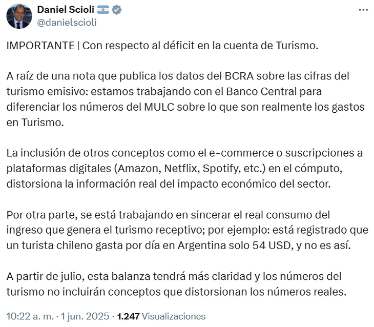 Daniel Scioli aclaró que se cambiará la metodología del informe Daniel Scioli aclaró que se cambiará la metodología del informe