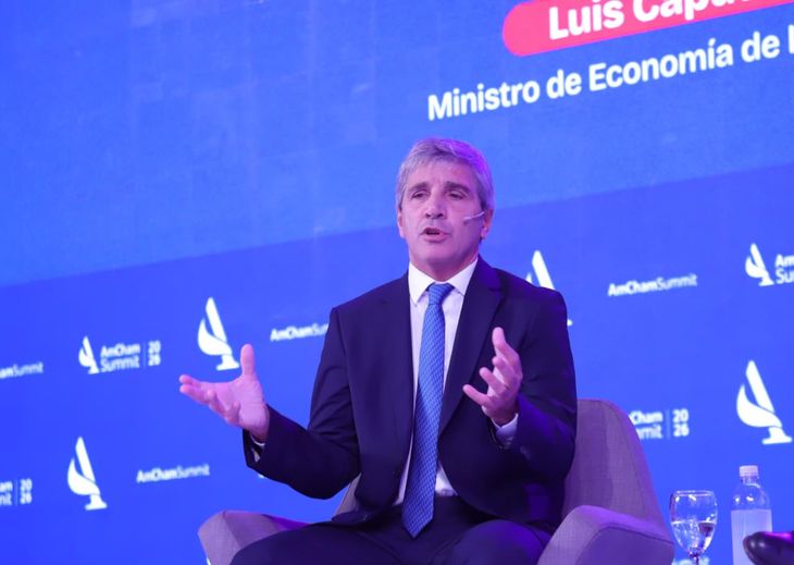 El ministro de Economía, Luis Caputo, en AmCham Summit. El ministro de Economía, Luis Caputo, en AmCham Summit.