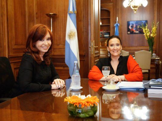 Cristina y Michetti se reunieron en el despacho de la vicepresidente en el Congreso.