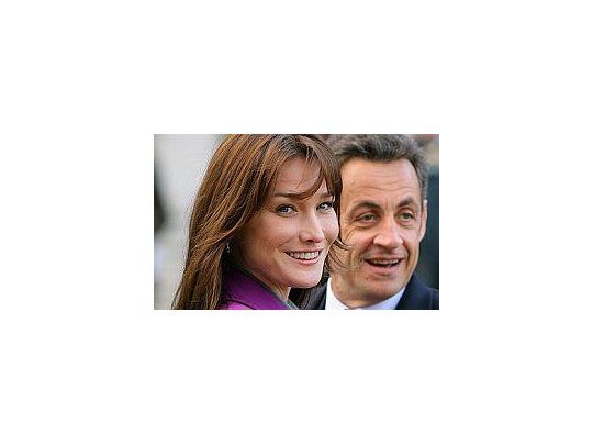 Carla Bruni y Nicolás Sarkozy