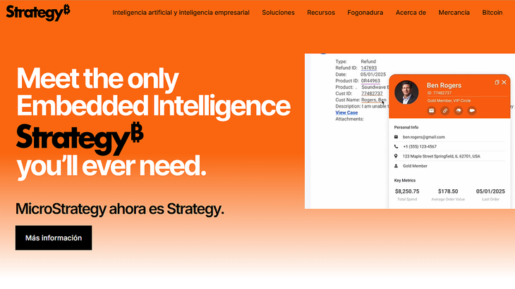 The biggest Bitcoin treasury company in the world changed its name