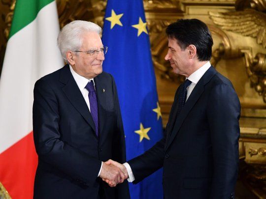 El presidente italiano Sergio Mattarella y el primer ministro italiano,&nbsp;Giuseppe Conte. (Foto de archivo)
