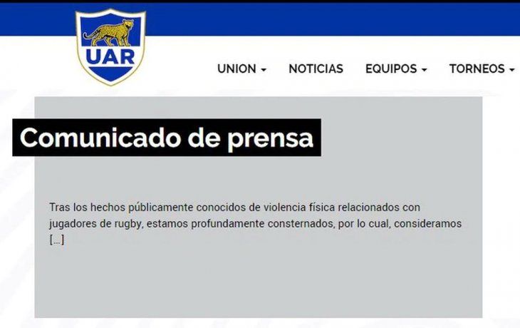 Comunicado de la UAR.