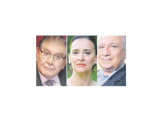 Guillermo Pereyra, Gabriela Michetti y Juan Carlos Romero