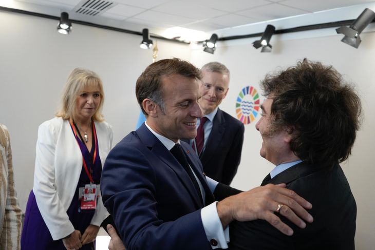 Javier Milei mantuvo un encuentro con Emmanuel Macron. Javier Milei mantuvo un encuentro con Emmanuel Macron.