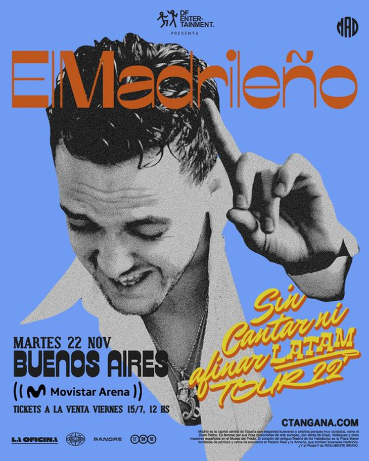 C. Tangana will perform on November 22 at the Movistar Arena