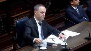 Manuel Adorni en su presentación en Diputados, en abril de este año. Manuel Adorni en su presentación en Diputados, en abril de este año.