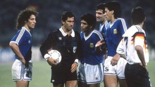 La derrota de Argentina ante Alemania en el Mundial 90´, en la retina de los argentinos.&nbsp;