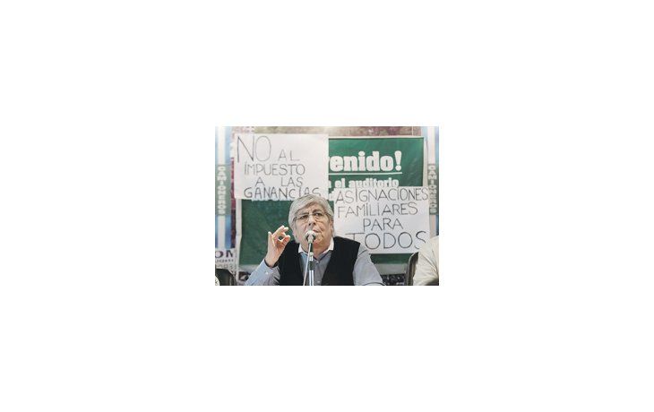 ámbito.com | Hugo Moyano presentó en la CGT el acuerdo de Camioneros y se puso al frente de los reclamos por la suba del mínimo de Ganancias y la mejora de asignaciones familiares.