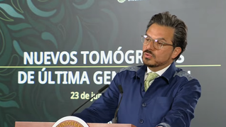 Zoé Robledo, titular del IMSS, en la Mañanera del Pueblo. Zoé Robledo, titular del IMSS, en la Mañanera del Pueblo.