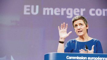 veredicto. La comisaria europea de la Competencia, Margrethe Vestager, defendió el veto y minimizó la amenaza china.
