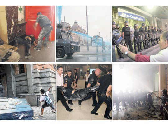 Batalla campal en Constitución por reclamo gremial: 11 heridos