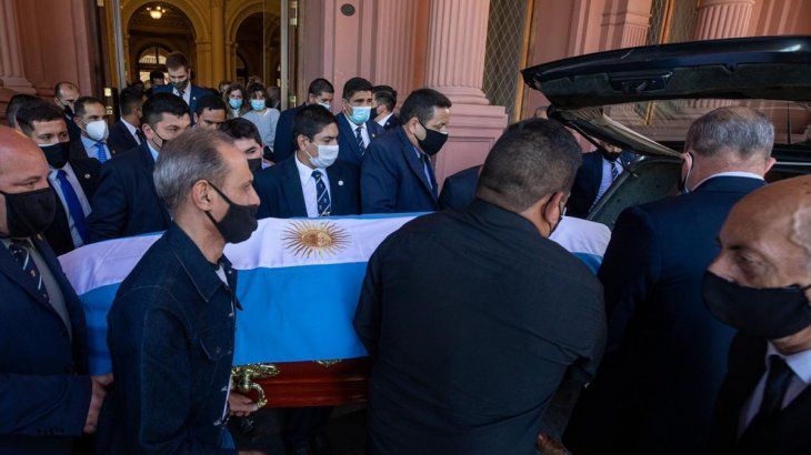 Despiden a Diego en la Casa Rosada