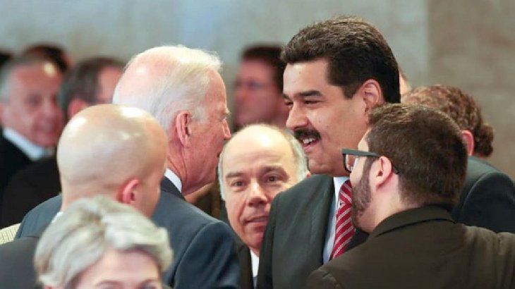 Joe Biden y Nicolás Maduro
