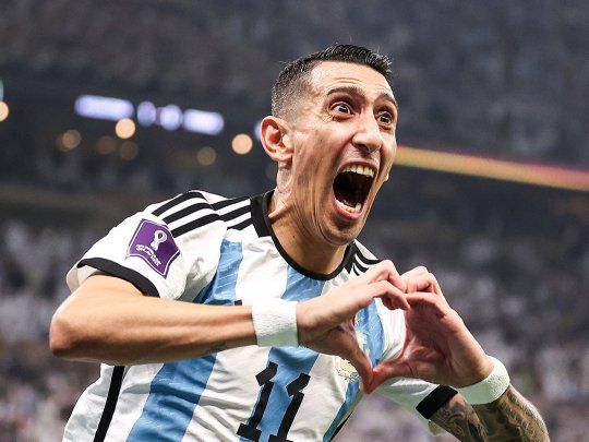 Para toda la vida. Ángel Di María, una de las figuras de la final del Mundial.