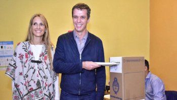 Enrique Cresto al momento de votar en las elecciones generales del 27 de octubre de 2019.