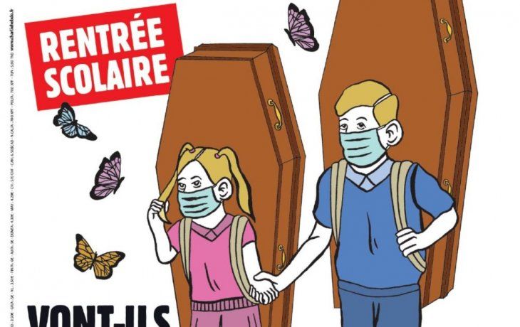 La tapa de la revista francesa Charlie Hebdo por el regreso de clases.