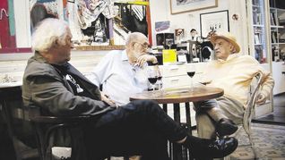 amigos creativos. Pino Solanas, Yuyo Noé y Tato Pavlovsky.