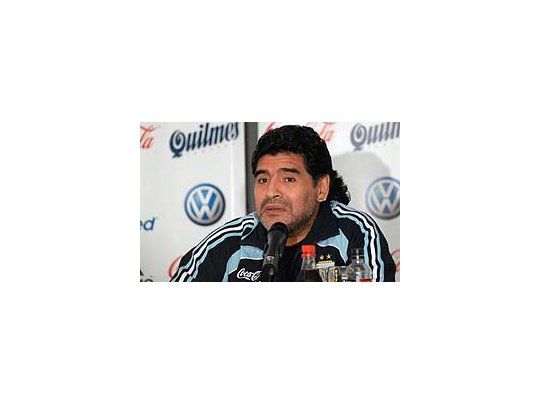 El DT de la Selección, Diego Armando Maradona.