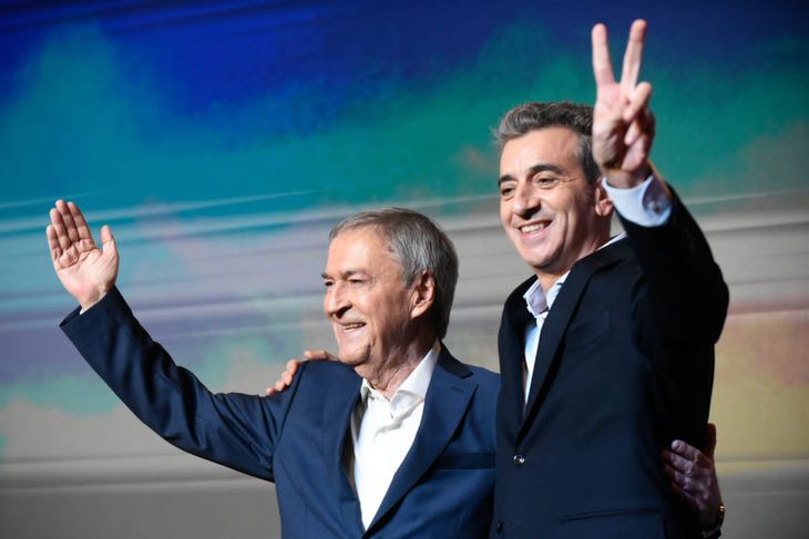 Juan Schiaretti junto a Florencio Randazzo. 