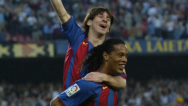 Messi y Ronaldinho, una dupla que será recordada para siempre por los fanáticos culés.