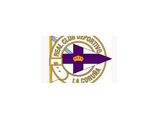 El escudo del tradicional club gallego.