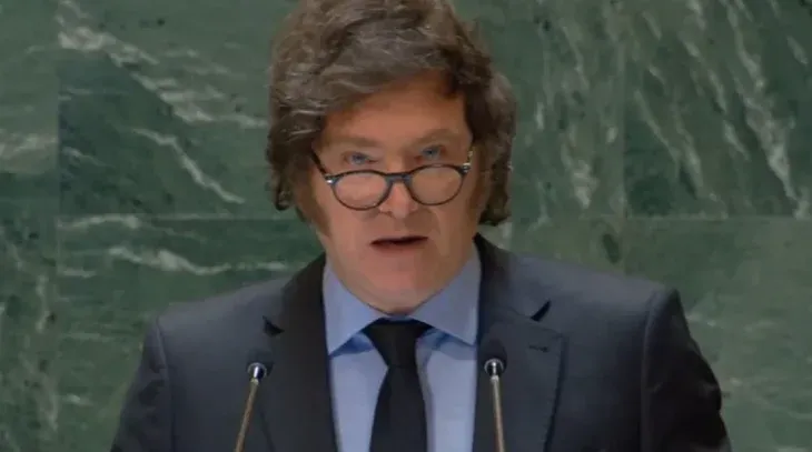 Javier Milei brindó su primer discurso en la ONU.