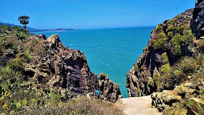 La magiua de la playa de Villa Rica.