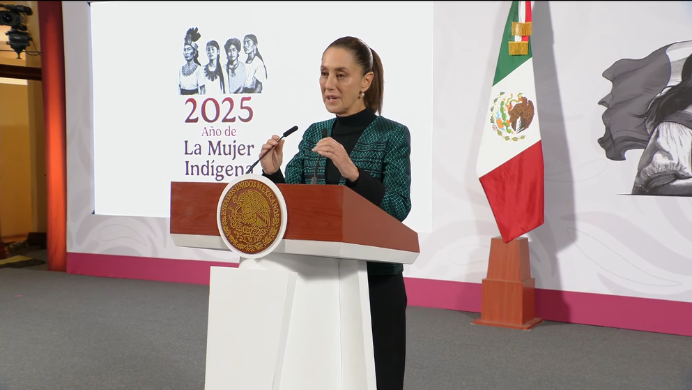 Sheinbaum en la Mañanera.