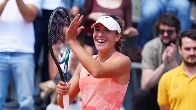 Pura felicidad. Sierra volverá a jugar un cuadro principal de Grand Slam.