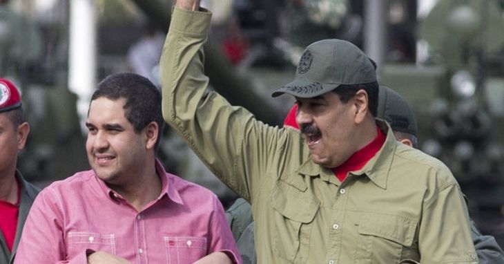 Nicols Maduro junto a su hijo, Nicols Maduro Guerra. 